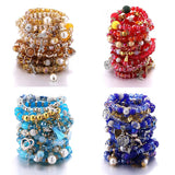 Bohemian Bracelets Mix Tree Flower Heart Alloy Pendant Beads
