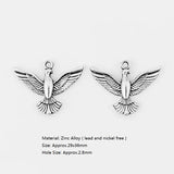 10pcs Retro Bird Pigeon Charms Pendants for DIY Jewelry Making
