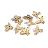 10pcs Faux Pearl Bee Pendant for Jewelry Making