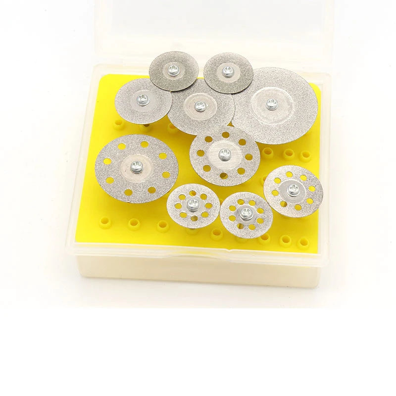 10pcs Diamond Saw Blade Disc Set for Mini Drill