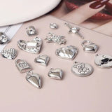 10pcs Silver Pendant Charms for Jewelry Making