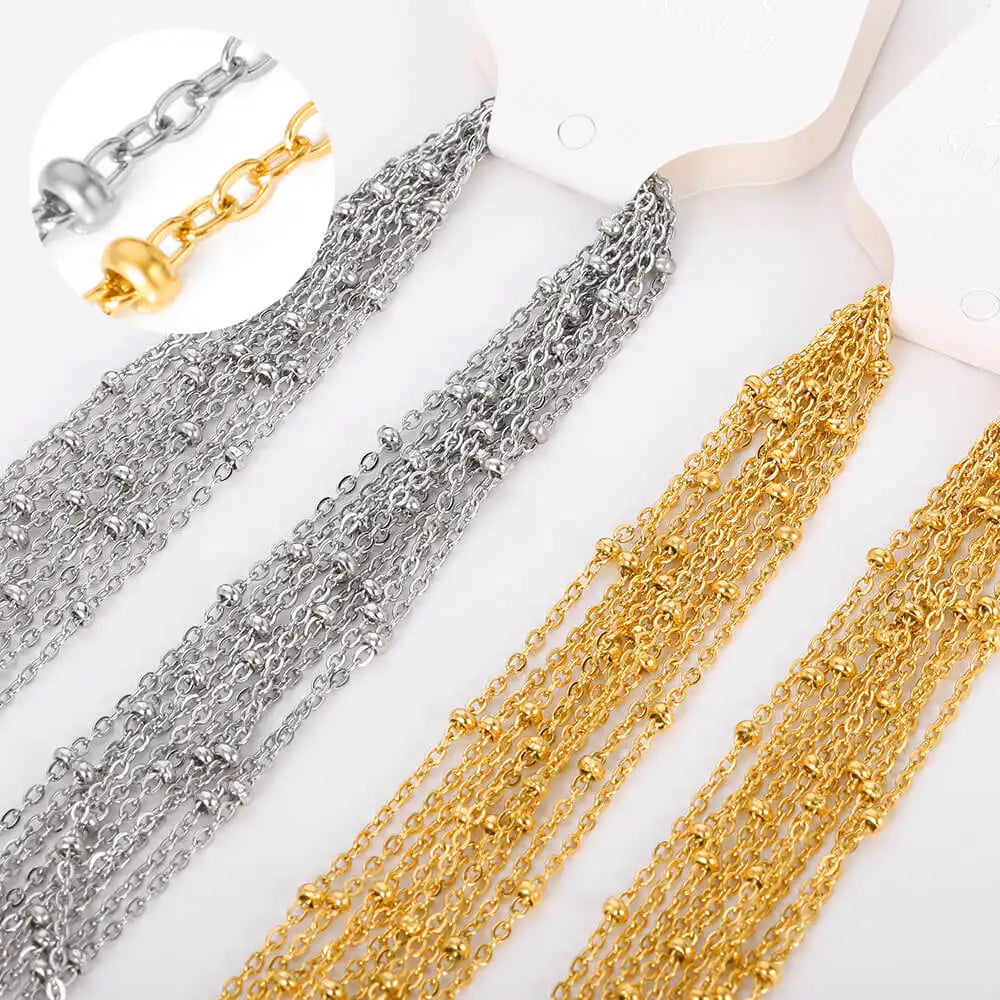 Stainless Steel Necklace Set for Women Chain DIY Jewelry Making