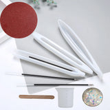 10pcs Transparent Silicone Mould DIY Ballpoint Pen Mold Epoxy Resin Craft Molds
