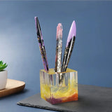 10pcs Transparent Silicone Mould DIY Ballpoint Pen Mold Epoxy Resin Craft Molds