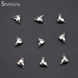 Set of 10 Heart Magnet Charms for Jewelry, Bracelet, Necklace