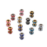 10pcs Mixed Devil's Eye Beads 18k Plated Jewelry Accessories