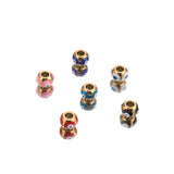10pcs Mixed Devil's Eye Beads 18k Plated Jewelry Accessories