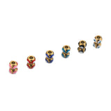 10pcs Mixed Devil's Eye Beads 18k Plated Jewelry Accessories