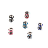 10pcs Mixed Devil's Eye Beads 18k Plated Jewelry Accessories