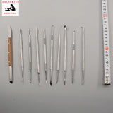 10pcs Wax Carving Engraving Set Dental Cutting Kit Spatula Plaster