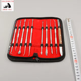 10pcs Wax Carving Engraving Set Dental Cutting Kit Spatula Plaster