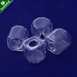 10pcs Clear Square Glass Jewelry Pendant Wishing Bottles