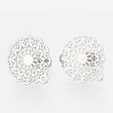 10pcs Stainless Steel Stud Earring Post Stoppers