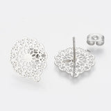 10pcs Stainless Steel Stud Earring Post Stoppers