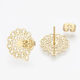 10pcs Stainless Steel Stud Earring Post Stoppers