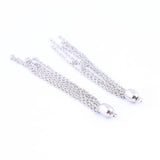 10pcs 80mm Stainless Steel Chain Tassels for DIY Jewelry Making