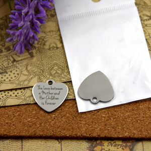 10pcs Stainless Steel Family Charms for DIY Jewelry