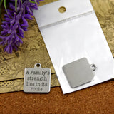 10pcs Stainless Steel Family Charms for DIY Jewelry