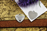 10pcs Stainless Steel Pet Memorial Charms Paw Print DIY