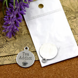 10pcs Stainless Steel Tea Addict Charms DIY Pendants