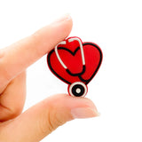 10pcs Silicone Beads Stethoscope Teether BPA-Free DIY Toy for Baby