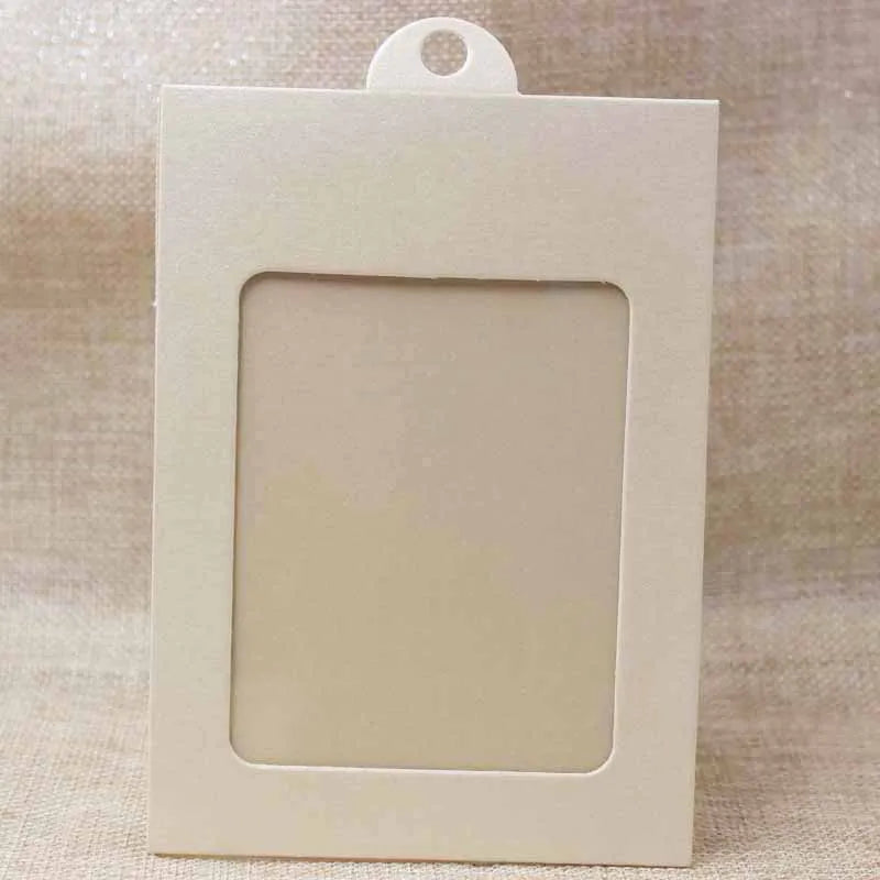 10pcs Jewelry Window Hanger Box Display Necklace Earring Packing Clear PVC Film