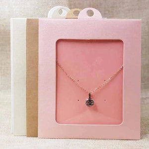 10pcs Jewelry Window Hanger Box Display Necklace Earring Packing Clear PVC Film