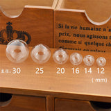 10pcs Glass Ball Double Hole Pendant Jewelry