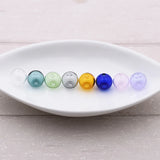 10pcs Double Hole 10-20mm Glass Ball Globe Beads Hollow Glass Bottle Vial