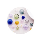 10pcs Double Hole 10-20mm Glass Ball Globe Beads Hollow Glass Bottle Vial