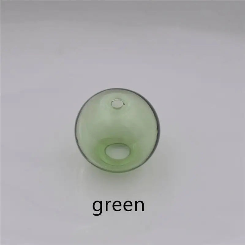 10pcs Double Hole 10-20mm Glass Ball Globe Beads Hollow Glass Bottle Vial