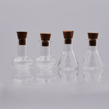 10 Mini Wishing Glass Bottle With Cork Vial Pendant Jewelry Findings