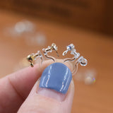 10 Resin Earring Clip Crystal Dangle Invisible Clip On Earrings FindingS