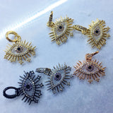 10PCS Small Eye Charm Beads Evil Eye Pendants for Women Jewelry
