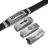 10 Stainless Steel Mirror Finish Slider Patterned Tube Beads Slide Charm