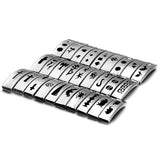 10 Stainless Steel Mirror Finish Slider Patterned Tube Beads Slide Charm