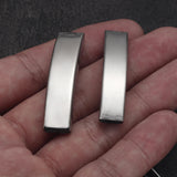 10pc Stainless Steel Slider Curved Tube Beads for Jewelry Making