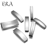 10pc Stainless Steel Slider Curved Tube Beads for Jewelry Making