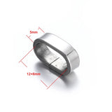 10pcs Stainless Steel Spacer Beads Large Hole 12x6mm Charms for Bracelet DIY