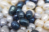 10pc Freshwater Pearl Big Hole Beads 9-13mm DIY Jewelry