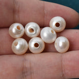 10pcs Freshwater Pearl Beads 8-10mm Big Hole DIY Jewelry