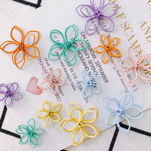 10pcs DIY Flower Spray Paint Earrings Supplies for Jewelry