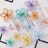 10pcs DIY Flower Spray Paint Earrings Supplies for Jewelry