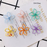 10pcs DIY Flower Spray Paint Earrings Supplies for Jewelry