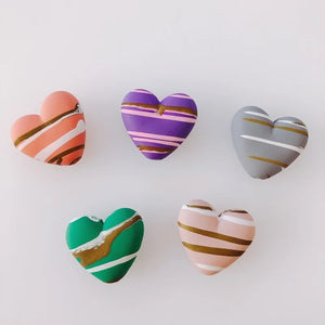10 Resin Acrylic Heart Pendant Earring Accessories
