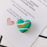 10 Resin Acrylic Heart Pendant Earring Accessories