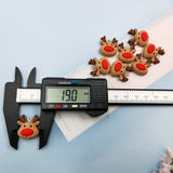 Christmas Deer Resin Charms For Jewelry Making Craft DIY Pendants Earrings