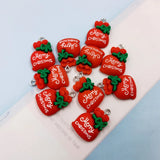 10pc Christmas Gift Bag Resin Charms for DIY Jewelry Animals Craft C649