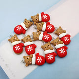 Lovely Bear Glove Charms for DIY Jewelry Making Crafting