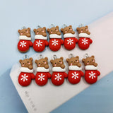 Lovely Bear Glove Charms for DIY Jewelry Making Crafting